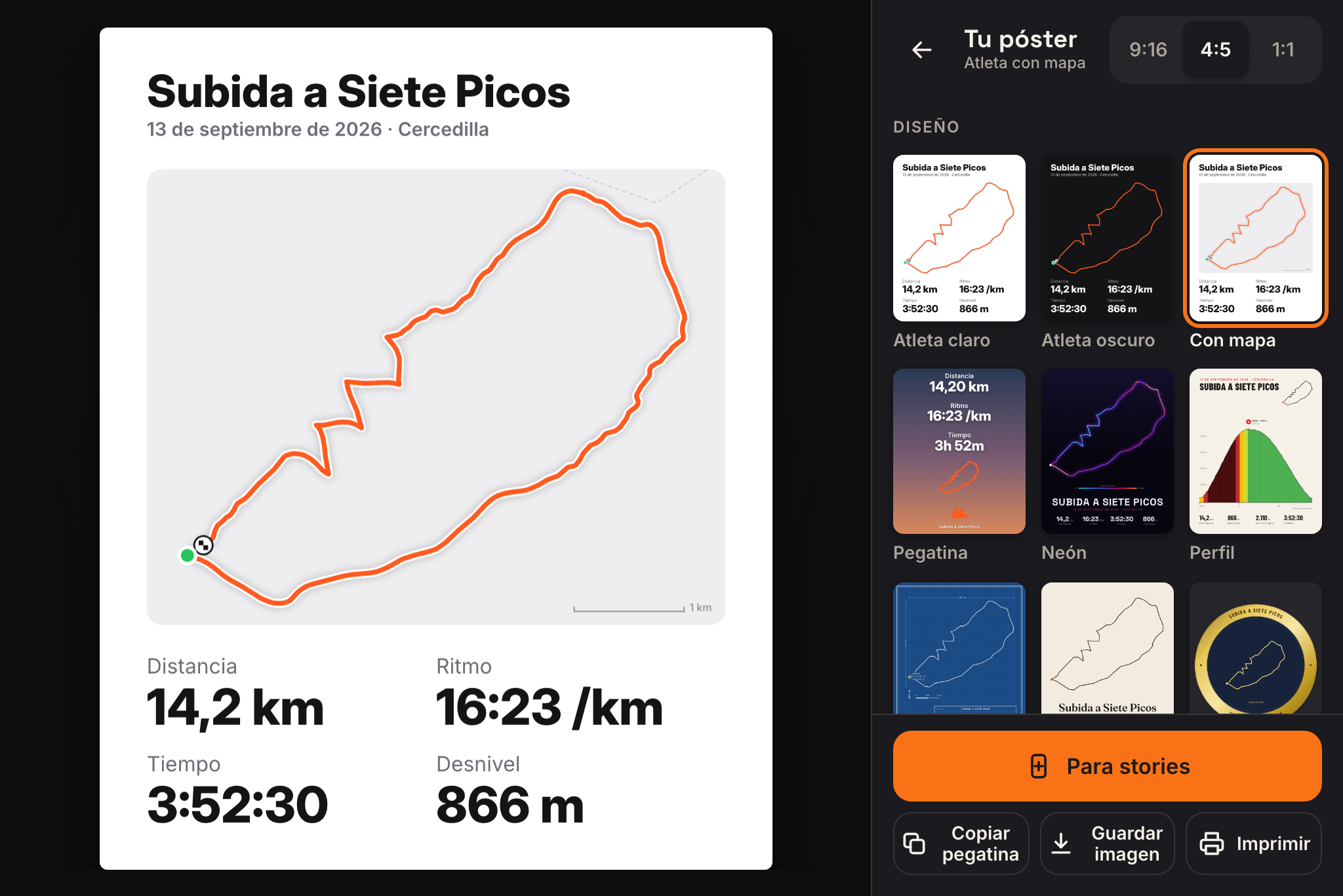 Póster de tu ruta