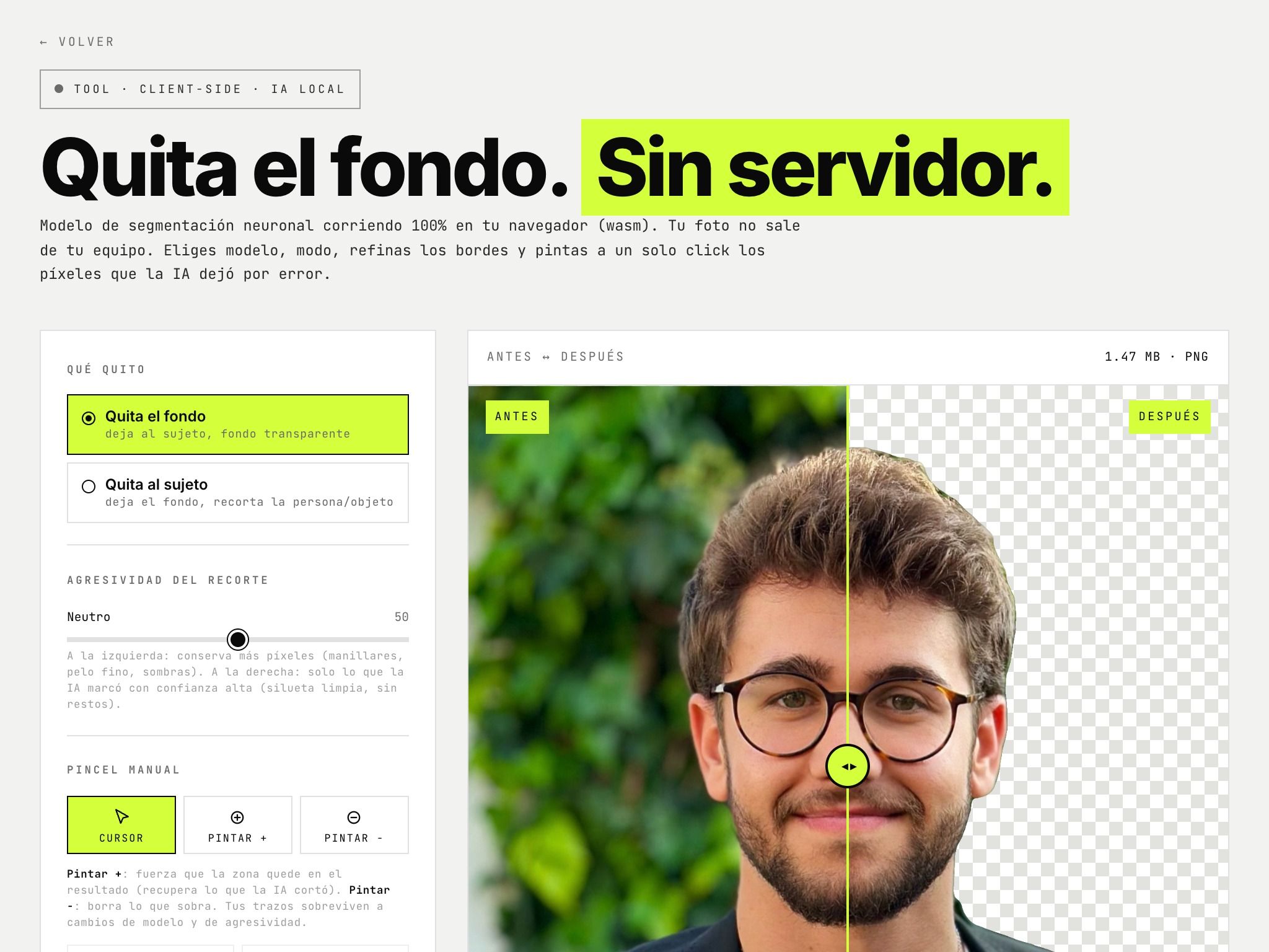 Quitar fondo
